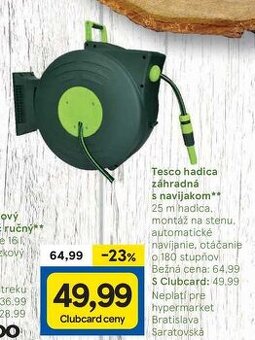 Tesco hadica s navijakom 25 m - 1