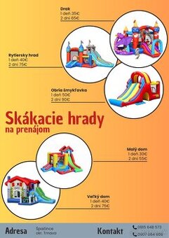 Prenájom skakacich hradov