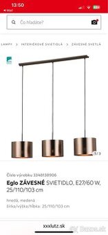 Eglo zavesne svietidlo