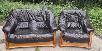 Kožená sedací souprava 2+1 - 1