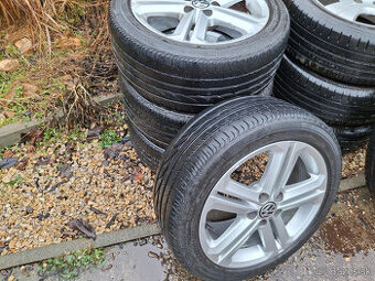 hliníkové disky VW 5x100 16" pneu 215/45 r16 letné