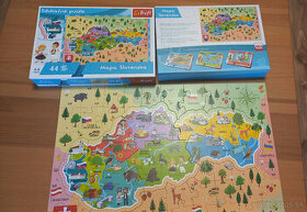 TREFL Puzzle Mapa Slovenska 44 dielov