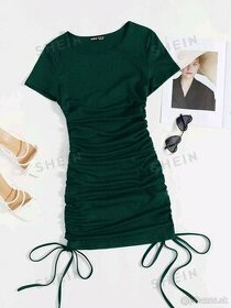 Smaragdove Midi šaty - 1