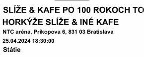 Predám 2 lístky na Iné kafe v Bratislave 25.4.2024 státie