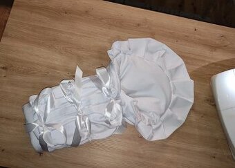 Biele zavinovačky nové handmade na krst - 1