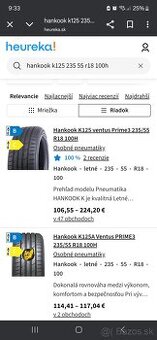 Honkook k125 235/55 r18, 100h