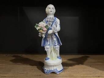 Porcelánová čínska soška - vintage dekorácia