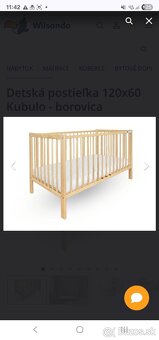 Detská postieľka s prenosným skladacím matracom - 1