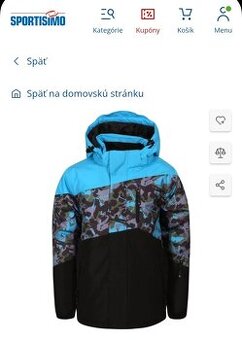 Zimná detská bunda