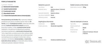 Pevny lamelvy rost 140 x 00 cm