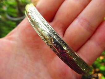 Starý strieborný náramok, Ag 835 - 1