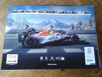 nástenný kalendár Formula 1 na rok 2026