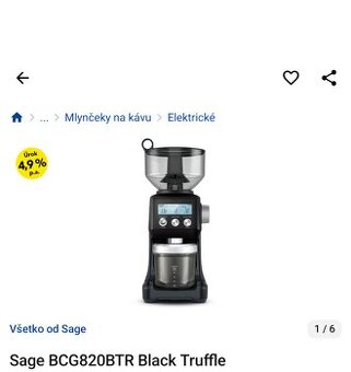 Mlynček na kávu Sage