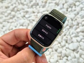 Apple Watch 9 45mm Starlight, nové, komplet, záruka 4/26