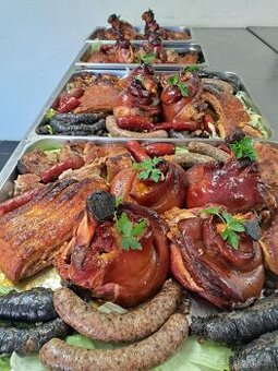 Catering ,Pečené prasiatko, prasa ,kolená, mysi