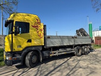 Scania R420 s hydraulickou rukou HIAB XS 166