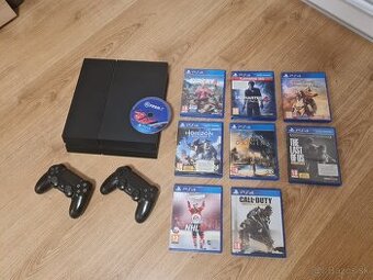 Predám PS4 1TB HDD + 2 ovládače
