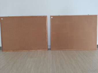 Tabule korkové - 2 ks, š. 80 x v. 60 cm