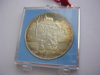 Strieborná minca 500 Kčs 1987 Josef Lada PROOF