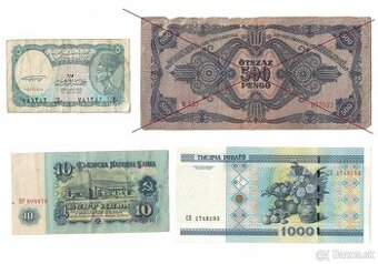Zbierka bankoviek po 2 eura a 3eur - rôzne