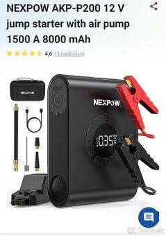 prenosná nabíjačka autobatérií/pumpa na pneumatiky