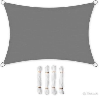 SONGMICS tieniaca plachta–sivá, vodoodolná, nová