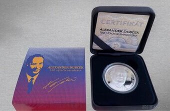 Strieborná medaila Alexander Dubček