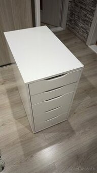 PREDANÉ IKEA ALEX Zásuvkový diel, biela, 36x70 cm