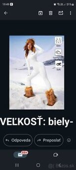 NOVÝ overal elastický biely.