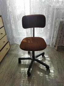 RETRO stolička - čalúnená + kov - 1