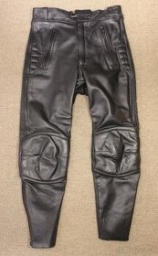 Pánské kožené moto kalhoty velikost M #O916