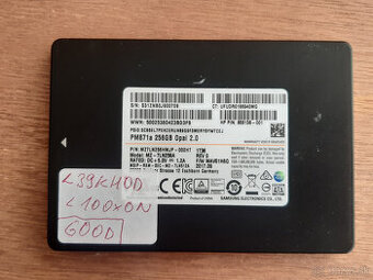 SSD 256GB SAMSUNG PM871a (850EVO) V-NAND SATA3 (6.0Gbps)