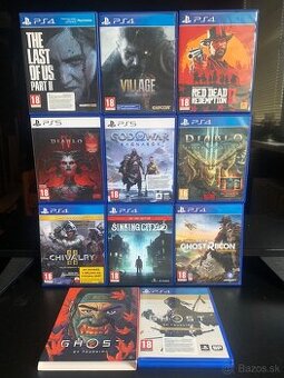 Predám hry na PS4/PS5 (Playstation 4 a 5)