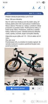 Detský bicykel Kellys Lumi 70