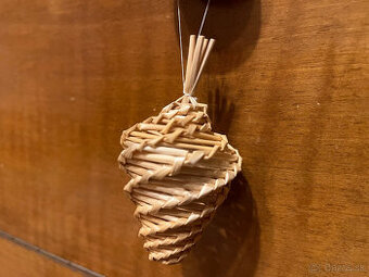 Vianočné slamené ozdoby - 1