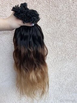 Ombre slovanské vlasy 50cm - top kvalita