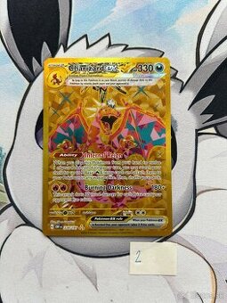 2 Charizard ex, vzacna Pokemon karta