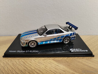 Predám model Nissan Skyline GT-R (R34) 1:43 Fast & Furious