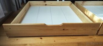 šuplíky z borovicoveho masivu 2ks - pod postel 200x90cm