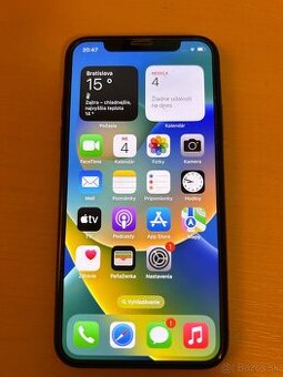 iPhone X 64GB-batéria 75%