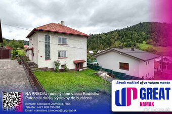 NA PREDAJ rodinný dom s krásnymi výhľadmi, Radôstka