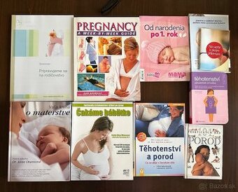 Predám tehotenské knihy, knihy o materstve, pôrode