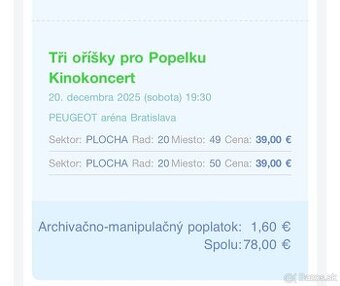 KINOKONCERT Tri oriešky pre Popolušku