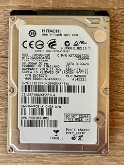 Predám 2.5" Notebook HDD 320 GB