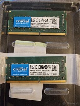 Crucial 32 GB (2×16 GB) DDR4 3200 MHz SO-DIMM – RAM do noteb