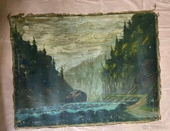 Jenen - maľba na plátne bez rámu