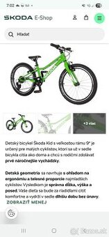 Bicykel 20 palcov Skoda