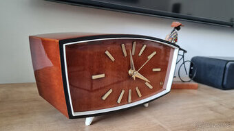 vintage hodiny Weimar, retro komodové hodiny WB04