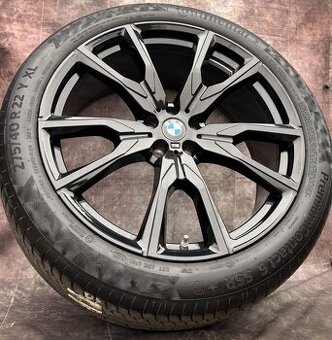 Letní sada alu kol Black 22” BMW X7 Top stav