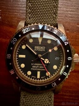 RESERVE Seiko automatic GMT SCUBAMASTER bronze